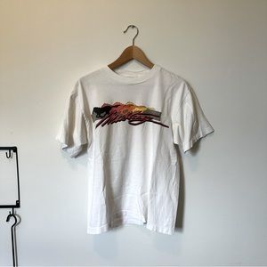 vintage white mustang t shirt